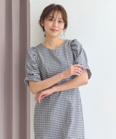 Feroux 【洗える】サッカーチェック ワンピース