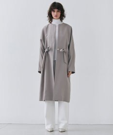 BEIGE， 【洗える】PORDIC / ノーカラードルマンロングコート