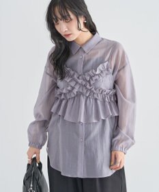 Green Parks 【WEB限定】ＳＥＴ２点フリルビスチェ＋シャツチュニックⅡ