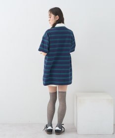 earth music&ecology ボーダールーズラガーシャツ