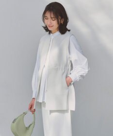 UNFILO BEAUTY FORM KNIT ZIPジレ