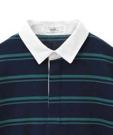 earth music&ecology ボーダールーズラガーシャツ