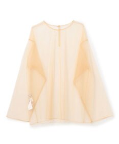 BEIGE， 【洗える・Oggi 6月号掲載】SILENE / オーバーサイズチュールブラウス