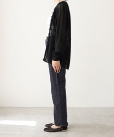 woadblue ＜坪田あさみさんコラボ＞ワイドテーパード  デニムパンツ