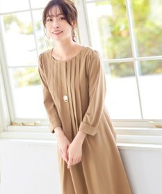 Tiaclasse 【洗える】スタイルアップも叶うピンタックワンピース