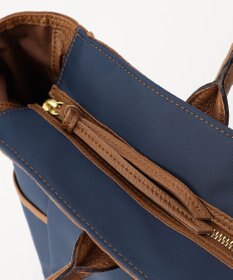 UNBILLION perche ナイロン×ゴートヒネリ金具トートバッグ