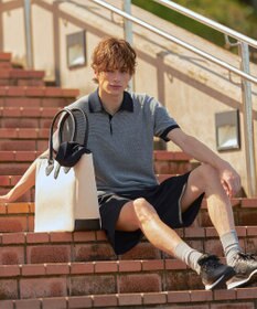 J.PRESS MEN 【ビジネス対応】【HYBRID LINEN】ニットポロシャツ