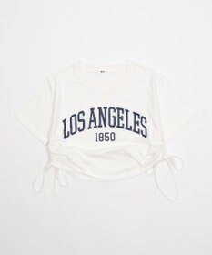 WEGO グラフィックサイドリボンドロストショートT