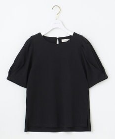 ANY SIS S 【撥水・汗ジミ防止・UVケア・洗える】スーピマスムース 袖タック Tシャツ