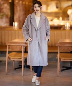 Tiaclasse 【洗える】 配色スリットニットトップス