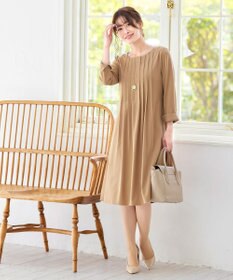 Tiaclasse 【洗える】スタイルアップも叶うピンタックワンピース