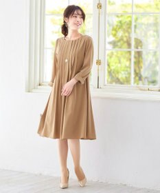 Tiaclasse 【洗える】スタイルアップも叶うピンタックワンピース