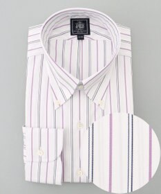 J.PRESS MEN 【WEB・一部店舗限定】PINOXリズムストライプシャツ/B.D.