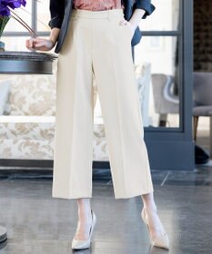 Tiaclasse L 【新色追加・洗える】センタープレスワイドパンツ