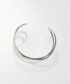 Phoebe ニュアンスラインワイドカフバングル シルバー