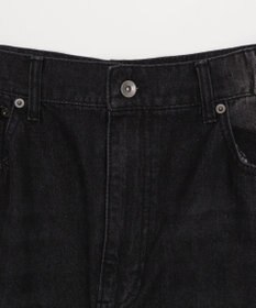 WEGO 【SMLサイズ展開/ウエスト紐】イージー3Dバレルレッグデニムカーゴパンツ