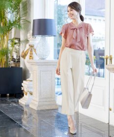 Tiaclasse L 【新色追加・洗える】センタープレスワイドパンツ