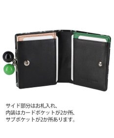 tsumori chisato CARRY グリッターフラワー がま口 ミニ財布