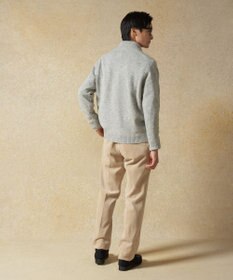 J.PRESS MEN 【Cash Lamb's Wool】ケーブルハーフジップ ニット