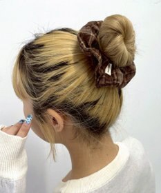 WEGO Lチェックシュシュ