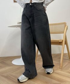 WEGO サマーデニムルーズワイドパンツ