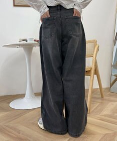 WEGO サマーデニムルーズワイドパンツ