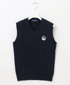 23区GOLF 【WOMEN】コットンアクリル ニットベスト