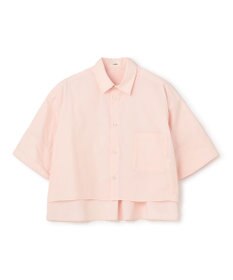 NAVE 【ReNAVE・セットアップ可/洗える/接触冷感/UVケア】コットンポリブロード クロップドシャツ