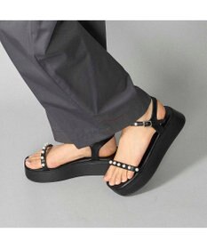 MODE ET JACOMO <noyau>パールデザイン厚底スポーツサンダル