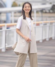 J.PRESS LADIES L 【洗える】Visリネンドビー ベイカー パンツ