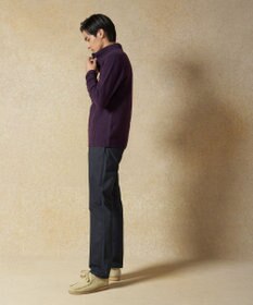 J.PRESS MEN 【Cash Lamb's Wool】ケーブルハーフジップ ニット