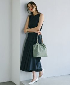 TOPKAPI 【TREASURE TOPKAPI】コンビチェーン ギャザー ナイロン トートバッグ