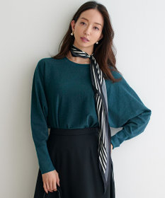 23区 【滝沢眞規子さん着用/VERY掲載】ランダムストライプ ダイヤ スカーフ ブラック系