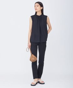 ICB 【WEB限定カラーあり】 Back Satin Amunzen ノースリーブブラウス