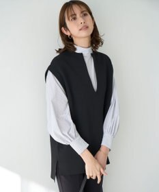 UNFILO L ハイネックブラウス