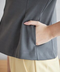 Tiaclasse L 【洗える】ノーカラーポンチジャケット