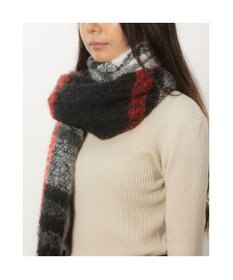 UNBILLION カシュネ cache nez / 太フリンジハーフチェックストール