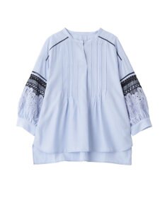 YECCA VECCA レース切替スキッパーブラウス