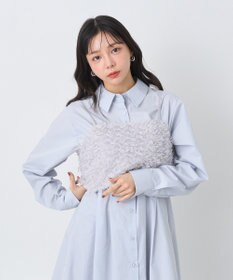 earth music&ecology フリンジミックスチュールビスチェ