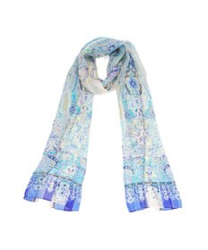 Marca ＜洗えるシルク＞【Marcaオリジナル】カシミール50 ウォッシャブルシルクローン ロングスカーフ