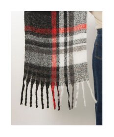 UNBILLION カシュネ cache nez / 太フリンジハーフチェックストール