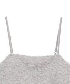 earth music&ecology フリンジミックスチュールビスチェ