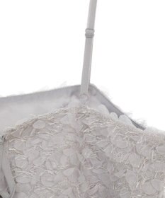 earth music&ecology フリンジミックスチュールビスチェ