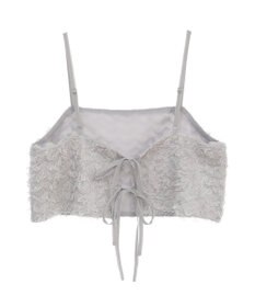 earth music&ecology フリンジミックスチュールビスチェ