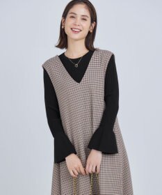 組曲 【WEB限定】ELENAフレアスリーブ リブニット