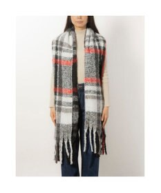 UNBILLION カシュネ cache nez / 太フリンジハーフチェックストール