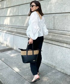 LA BAGAGERIE 【インスタグラマー chiyoさん×LA BAGAGERIE】コンビネーションかごバッグ