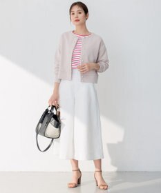 組曲 S 【パールボタン付き】ダンボールジャージー カーディガン