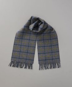 AURORA 【 LANVIN COLLECTION（ランバン コレクション） 】カシミヤ100％リバーシブルチェックマフラー(WASH)