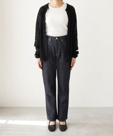 woadblue ＜坪田あさみさんコラボ＞ワイドテーパード  デニムパンツ